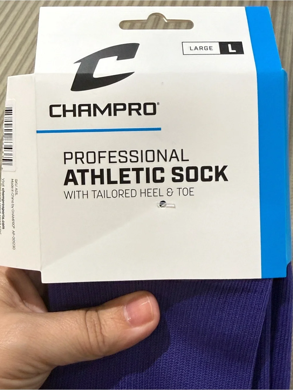 Champro Men's Professional Athletic Socks - Purple